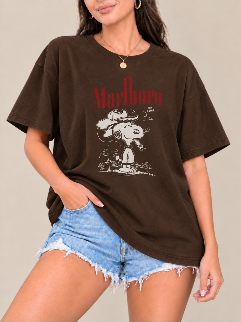 Marlboro Snoopy Graphic Unisex T-shirt